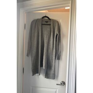 Limited Grey Open Layer Knit Cardigan duster XS